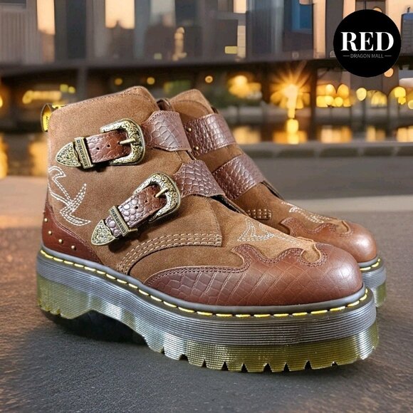 Dr. Martens Devon GA Gothic Americana Western Platform Boots - Women's Size 11 - Picture 3 of 14